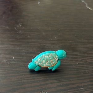 Teal Turtle Croc Charm